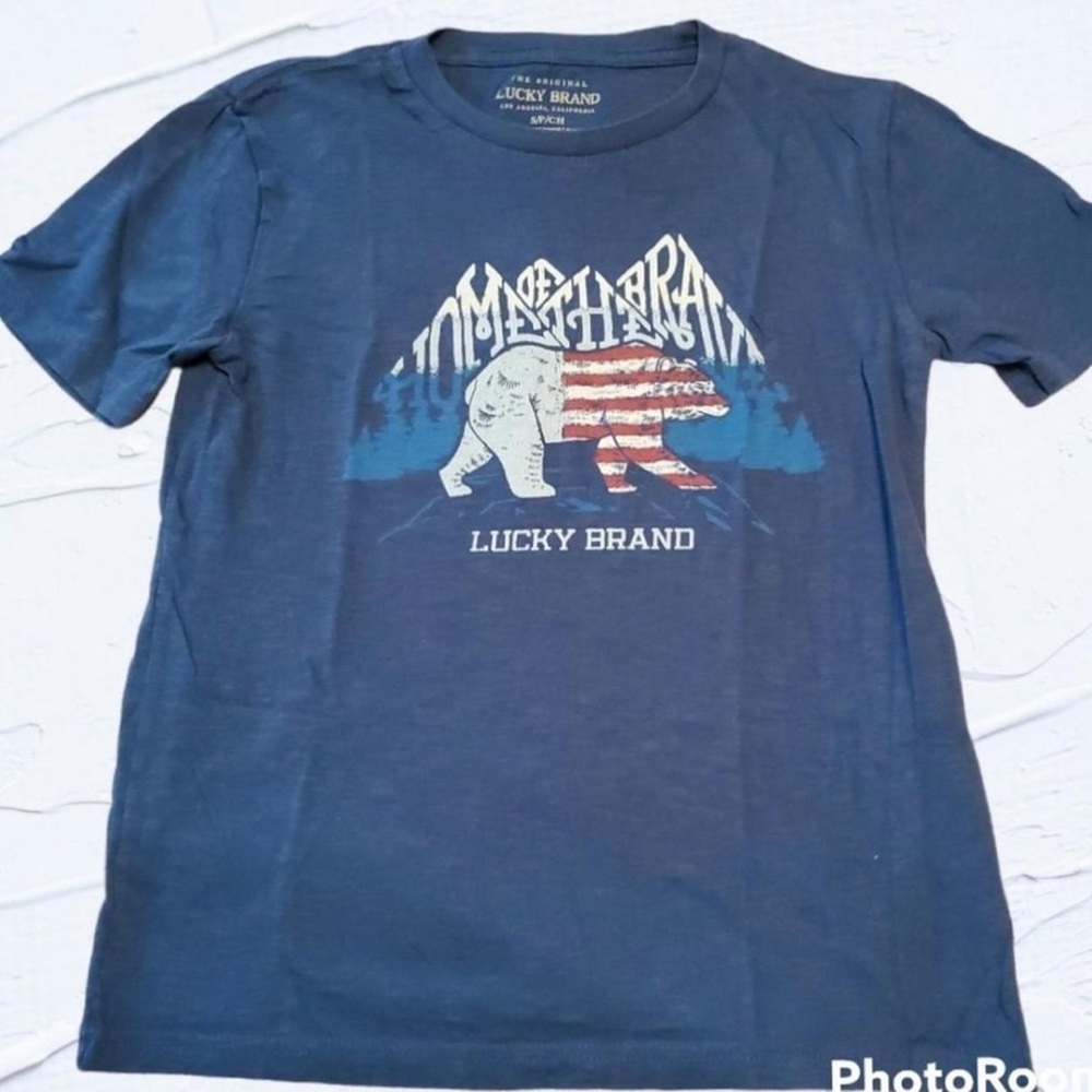 The Original Lucky Brand tee Youth Small Navy
